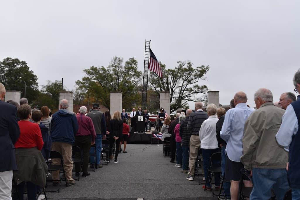 Veterans Day observance in Cornelius, NC