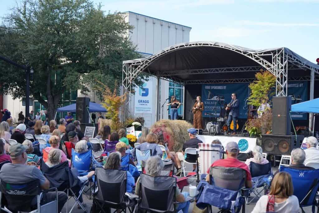 band on stage at Liver Mush Festival