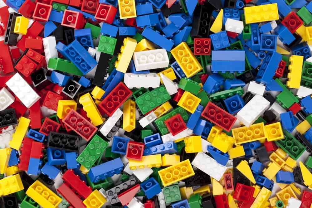 Assortment of LEGO bricks