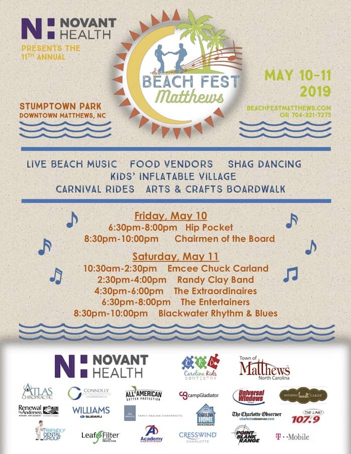 BeachFest Flyer2019 Charlotte On The Cheap