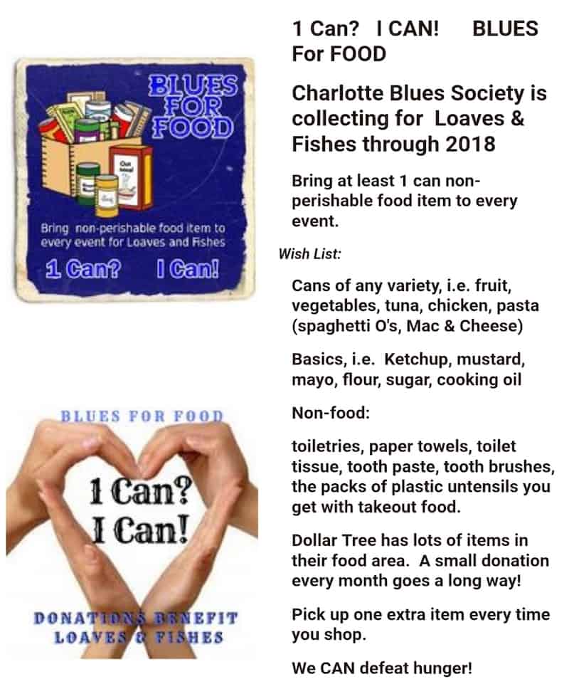 charlotte blues society loaves and fishes Charlotte On The Cheap