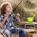 young boy fishing