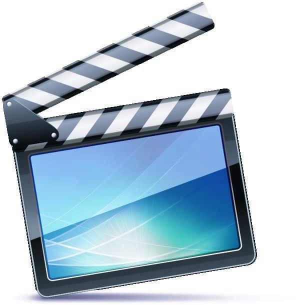 Vector Illustrator Of Open Movie Clapper Board