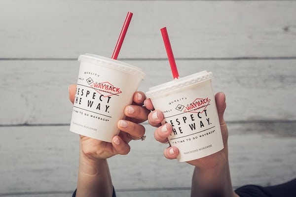 2 milkshakes from wayback burgers
