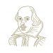 William Shakespeare Sketch Illustration Black And White William Shakespeare Sketch Illustration Black And White Vector