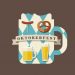 Oktoberfest Icon Oktoberfest Logo Concept Silhouette Mugs Of Beer In The Colors Of The Bavarian Flag Icons With Traditional Snacks For Beer
