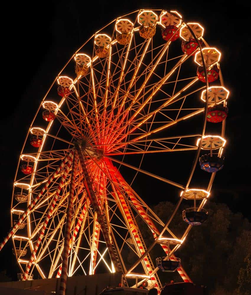 ferris wheel at night