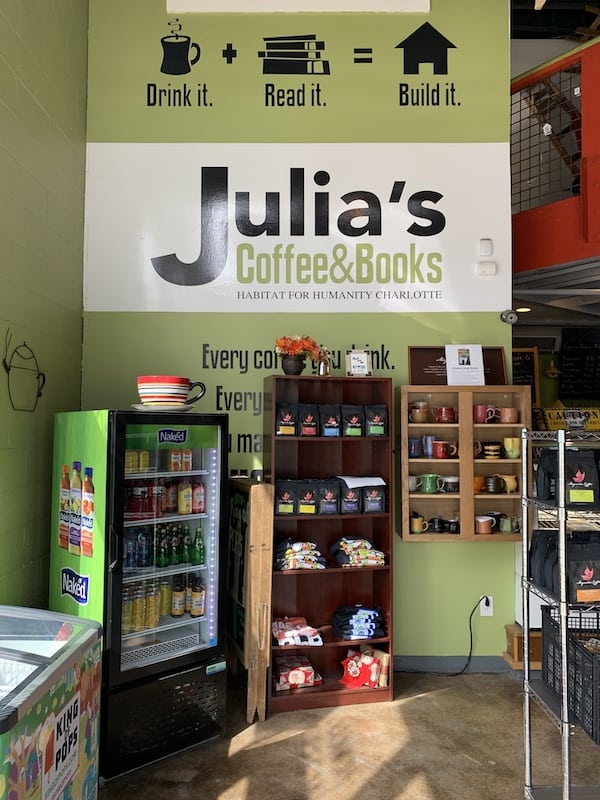 Snacks at Julia's cafe and books