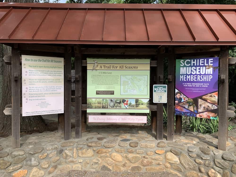 welcome sign to Schiele Museum