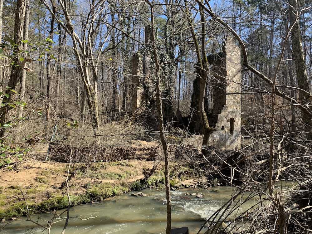 Grist mill on Campbell Creek Greenway
