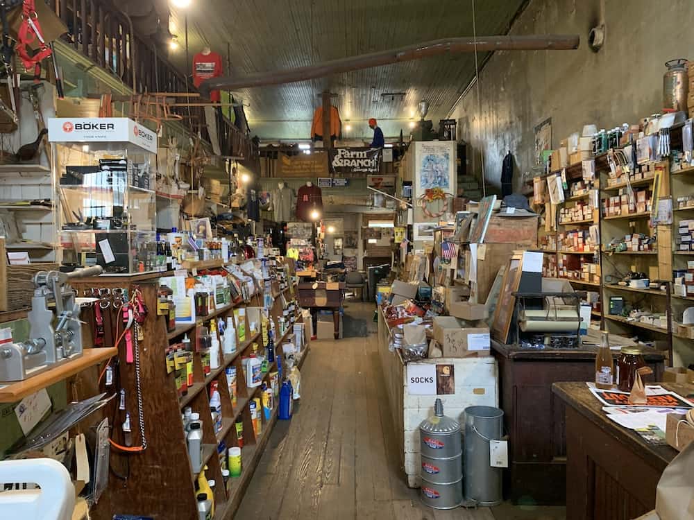 interior of Davis General Store