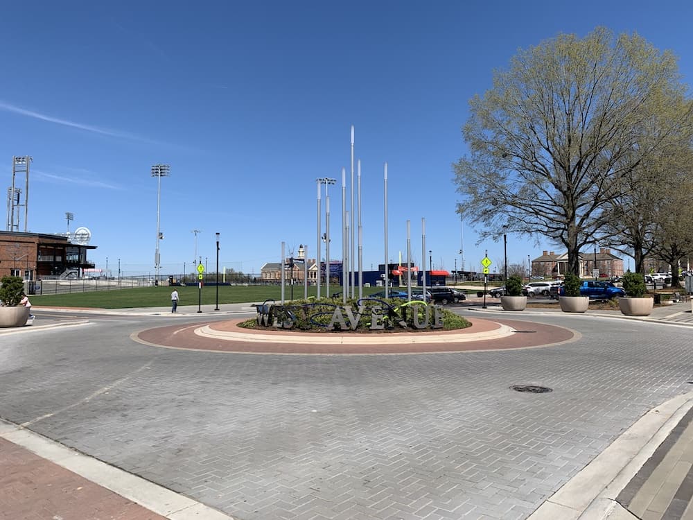 west sign in downtown kannapolis