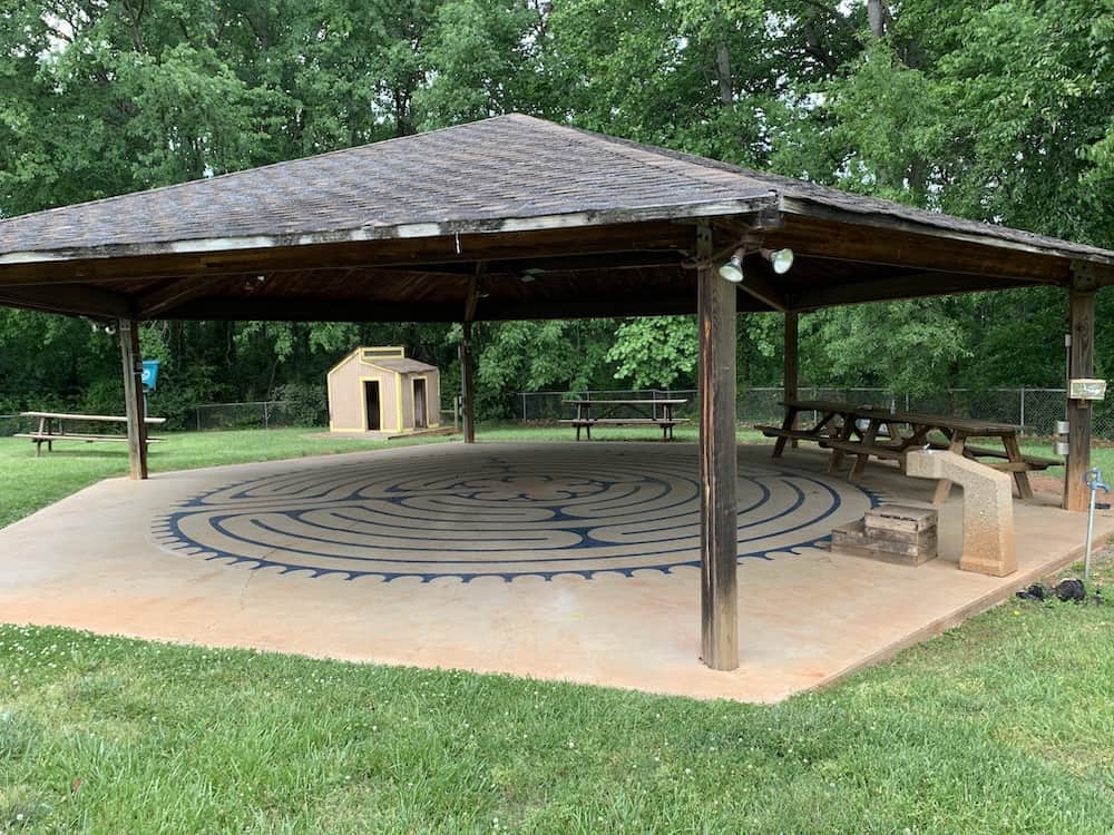labyrinth at First United Methodist Church of Belmont