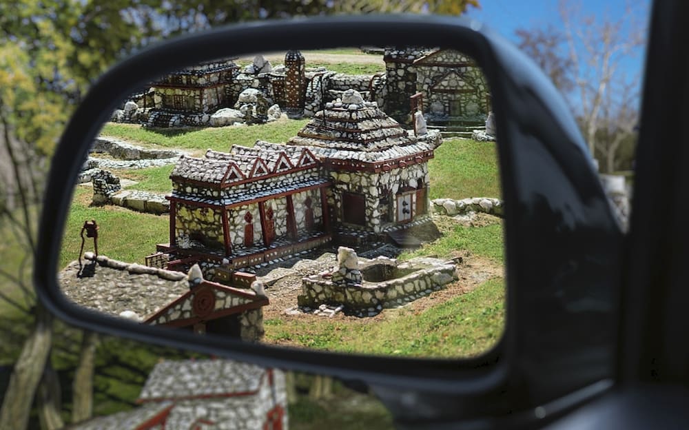 miniature stone village