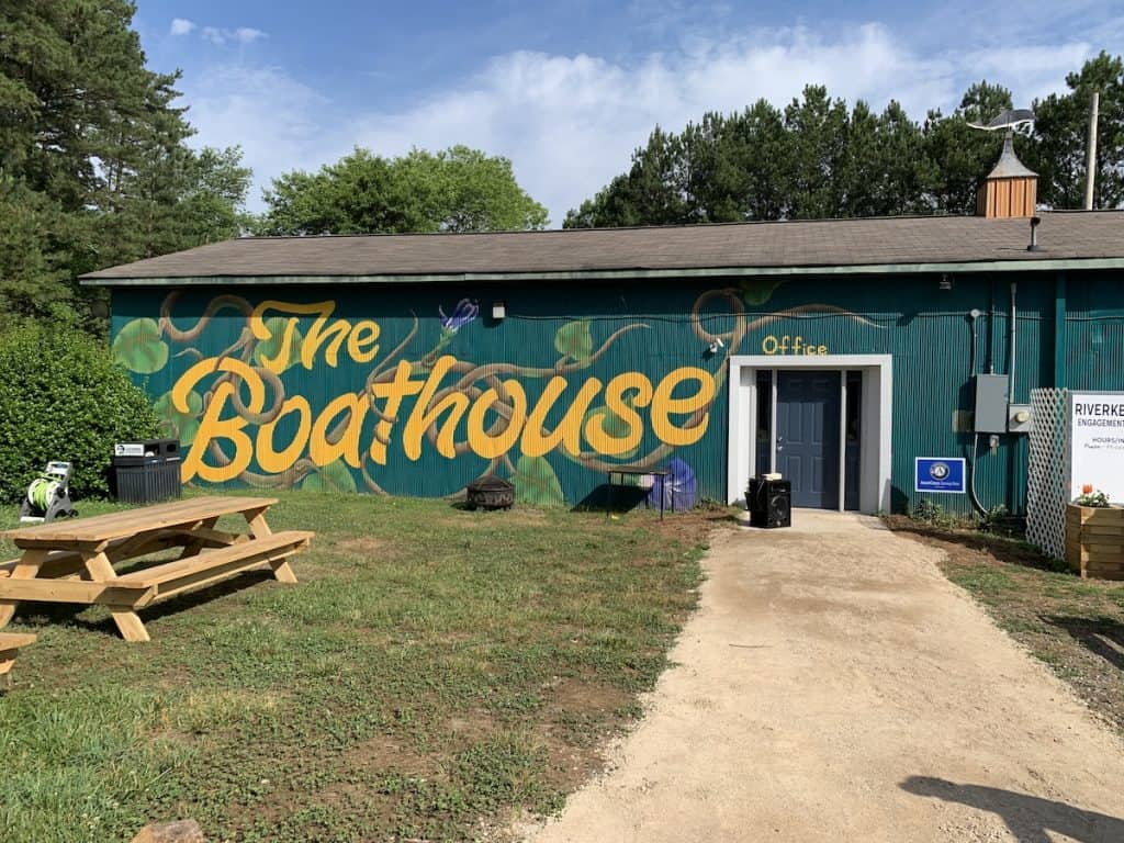 Boathouse in McAdenville, North Carolina