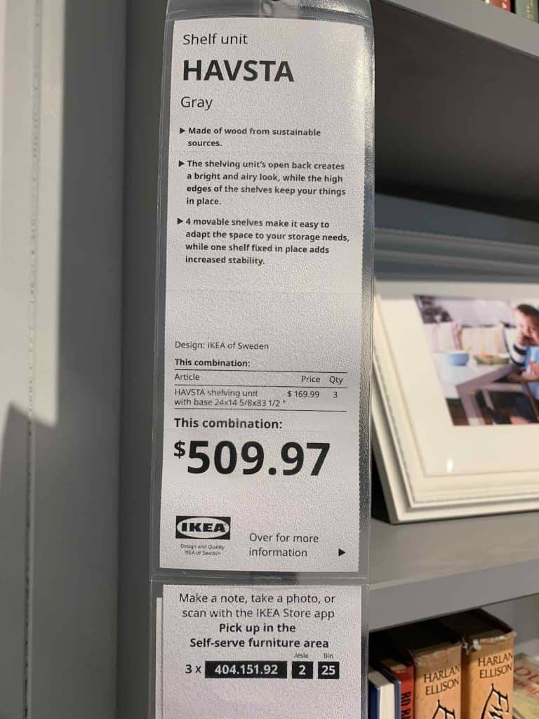 Tag at IKEA