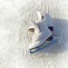 Women white skates. Abstract background on a winter sports theme.
