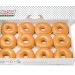 a dozen Krispy Kreme original glazed doughnuts