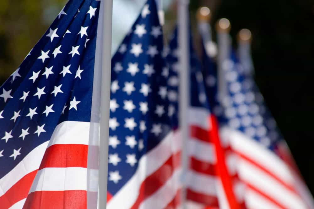American flags