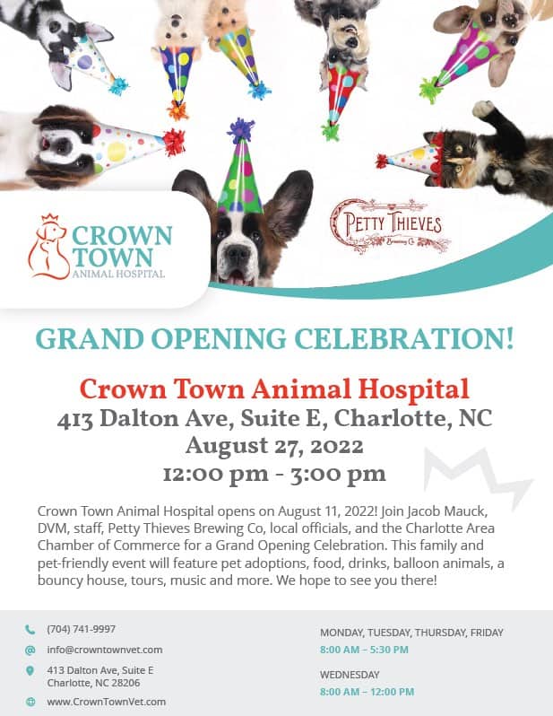 Grand Opening of Crown Town Animal Hospital - Charlotte On The Cheap