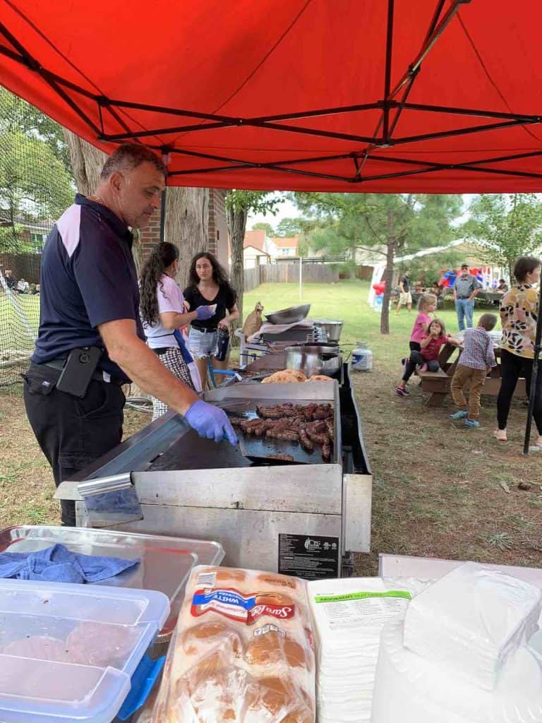 Cooking tent at Serb Fest at St. Simeon Serbian Orthodox Church, Charlotte, NC