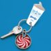 banner for wendy's key tag