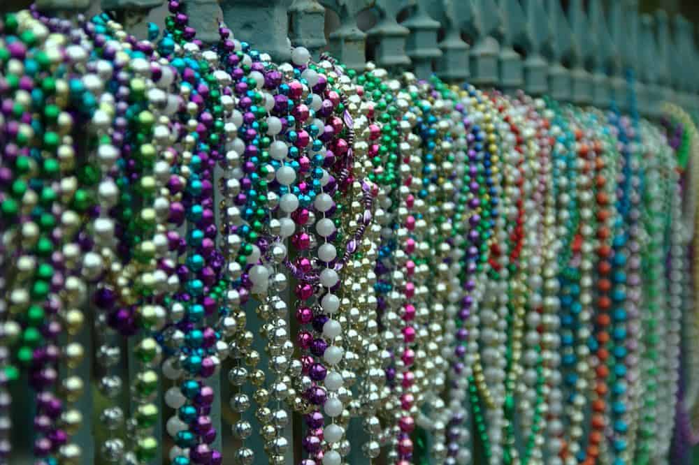 Mardi Gras Beads for Plaza Midwood Mardi Gras Parade in Charlotte