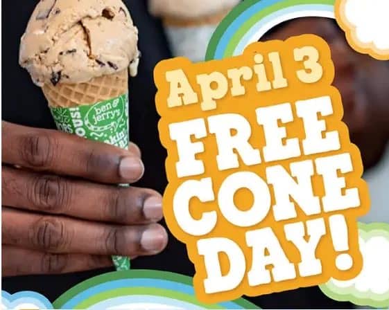 Free Cone Day at Ben & Jerry's April 3 - Charlotte On The Cheap