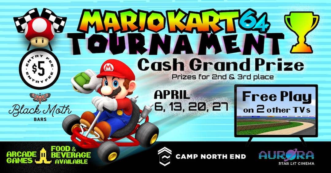 Mario Kart 64 Tournament at Camp North End - Charlotte On The Cheap