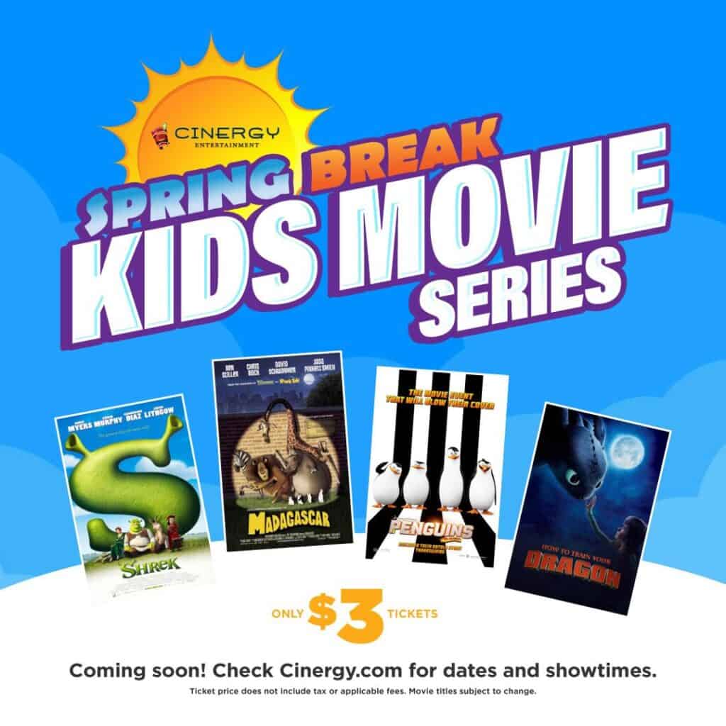 Cinergy Dine-In Cinemas: Spring Break Kids' Movie Series - Charlotte On