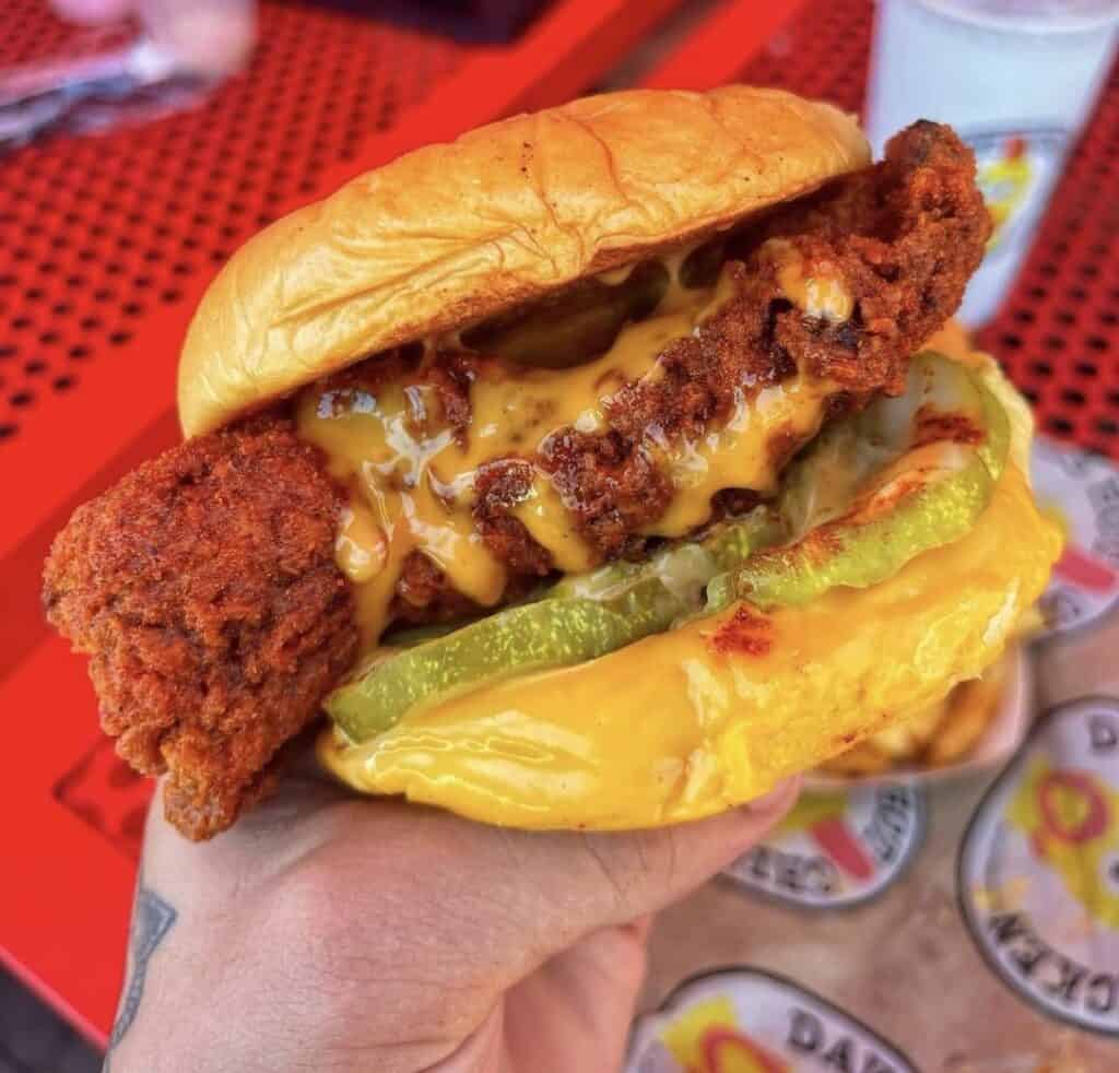 Free slider at Dave's Hot Chicken Charlotte On The Cheap
