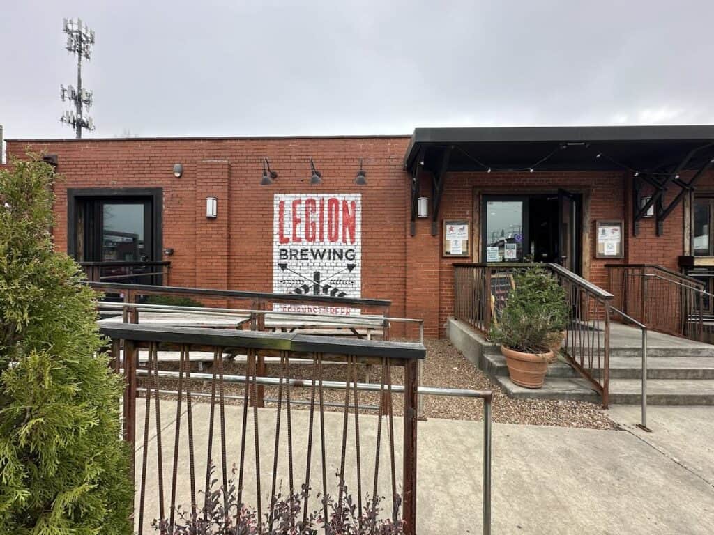 Exterior of Legion Brewing, Plaza Midwood