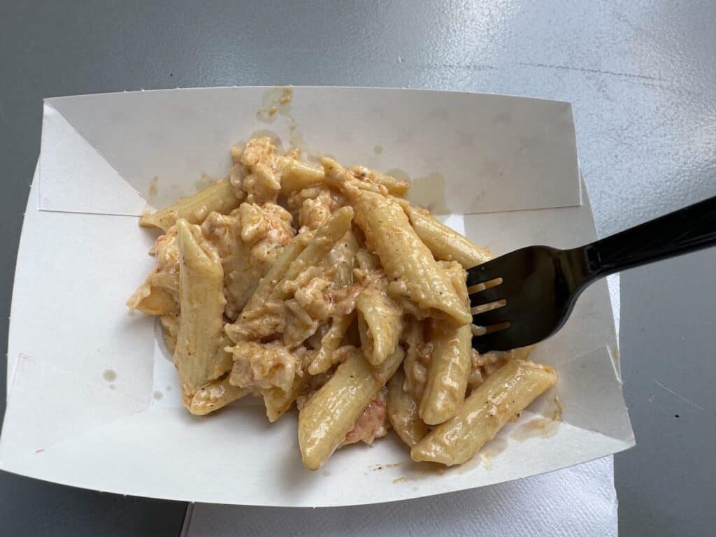 Lobster Mac & Cheese by Cuzzo's Cuisine at Taste of Charlotte Festival