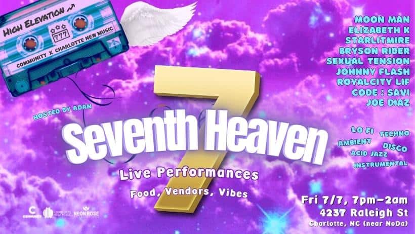 poster for seventh heaven event