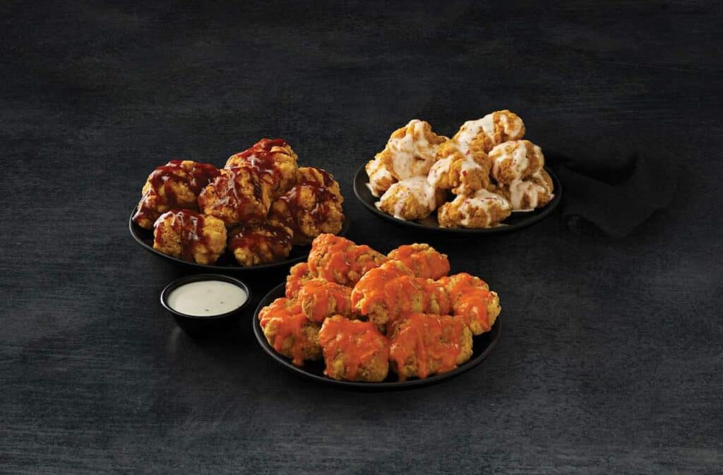 Three flavors of boneless wings from Marco's Pizza