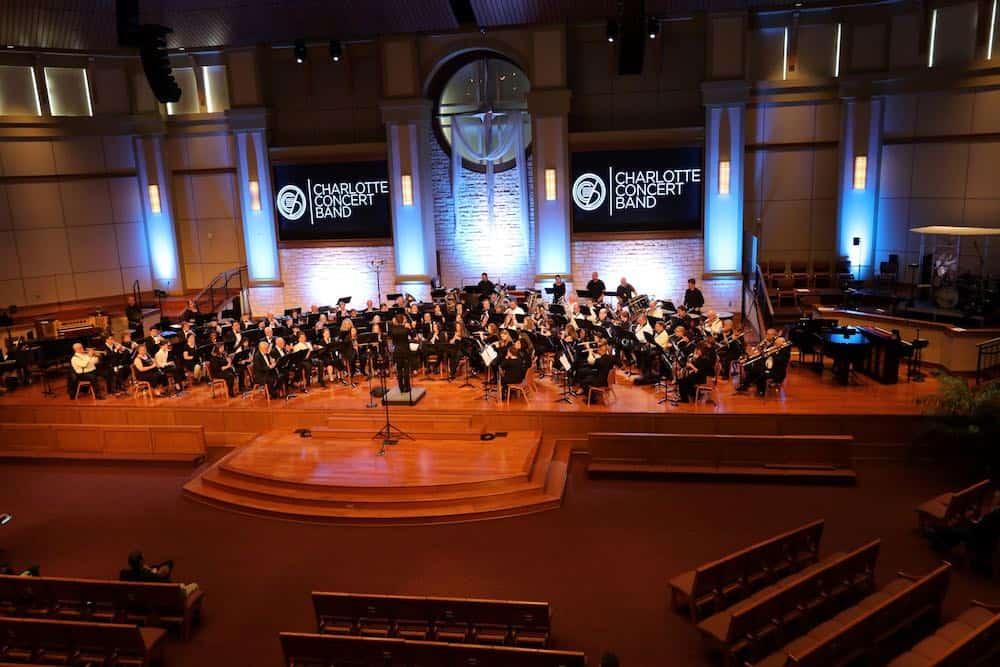 group photo of Charlotte Concert Band