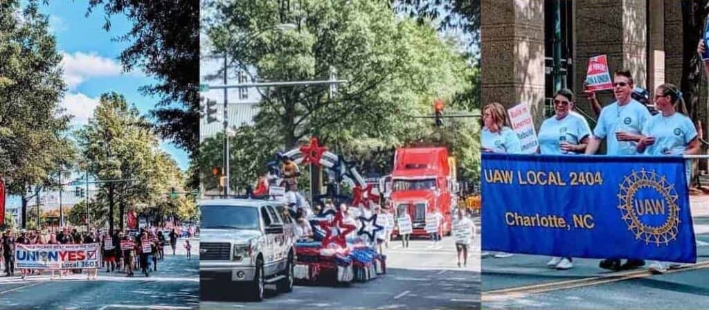 scenes from Charlotte Labor Day Parade