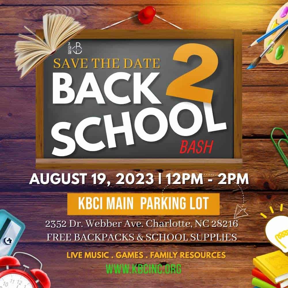 Back to School Bash with Kingdom Builders Church Intl, including free backpack of school supplies