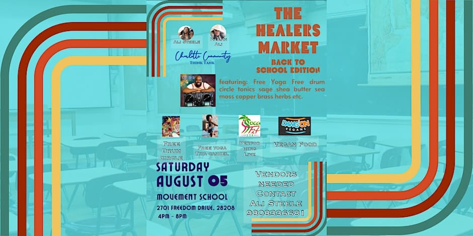 banner for healers market