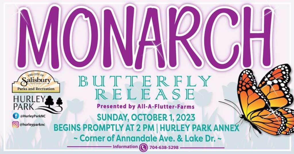 banner for Monarch Butterfly Release