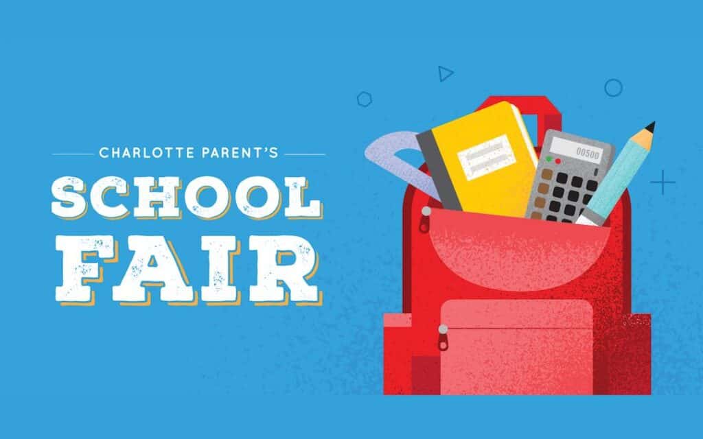 banner for charlotte parent's school fair