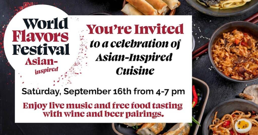 banner for World Flavors Festival