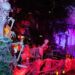 spooky scene from haunted house