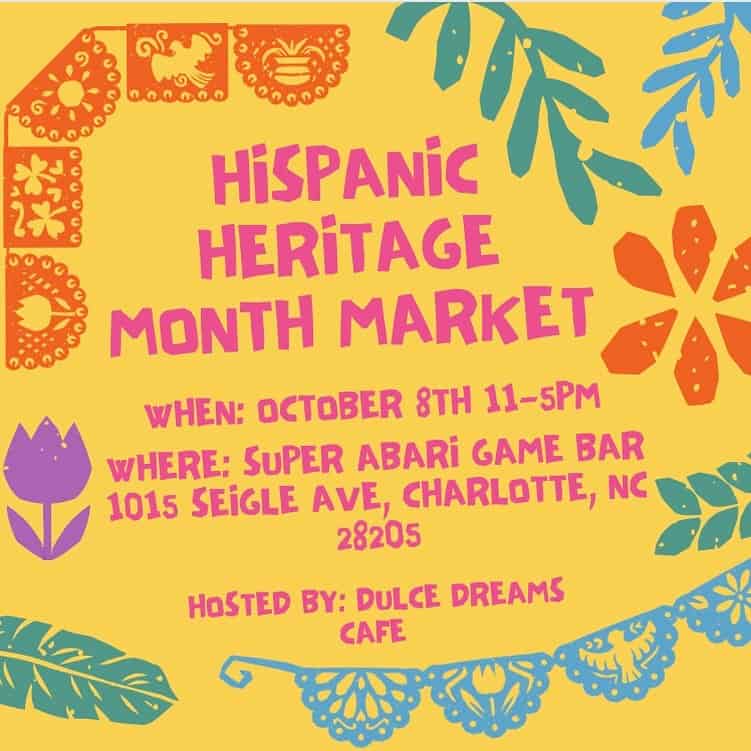banner for hispanic heritage month market