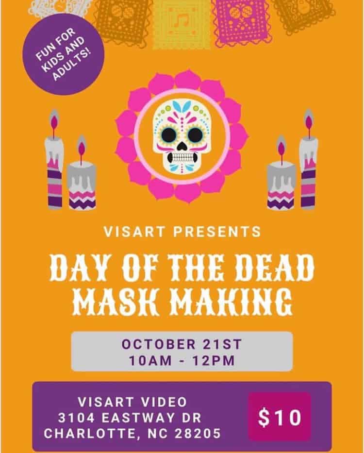 banner for VisArt's Day of the Dead celebration