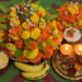 Bathukamma, a colorful stack of flowers