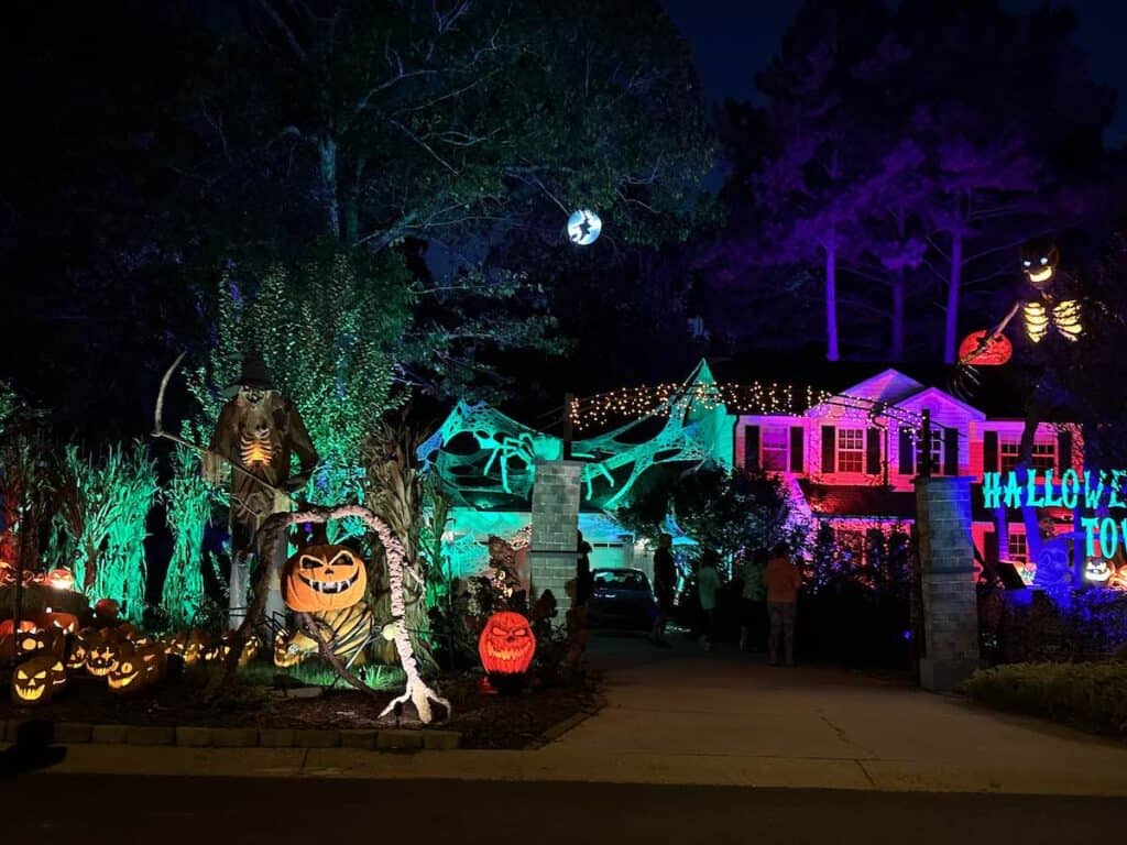 Haunted yard in Mt. Holly.
