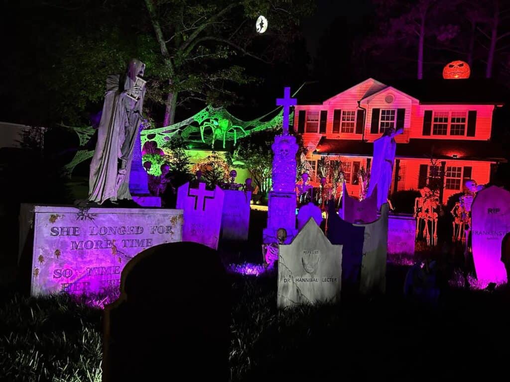 Haunted yard in Mt. Holly