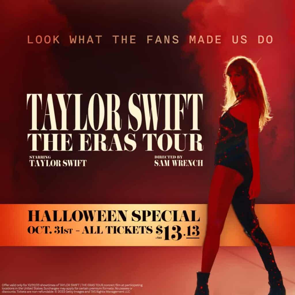 poster for Taylor Swift: The Eras Tour