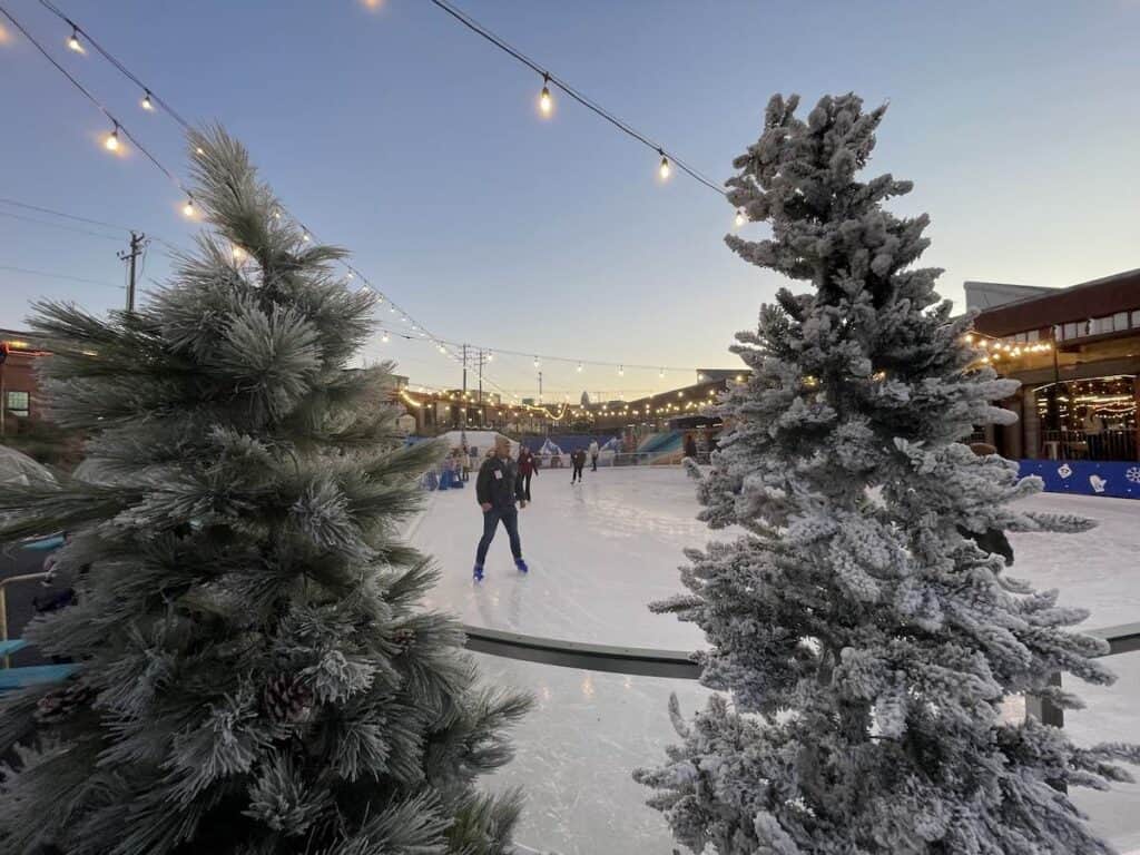ice skating rink at Camp North End